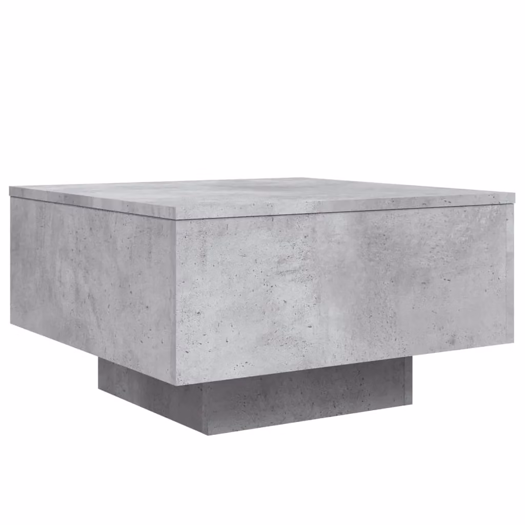 Berkfield Home Modern Square Coffee Table in Grey Composite Wood, W/D/H: 55 x 55 x 31 cm – 2