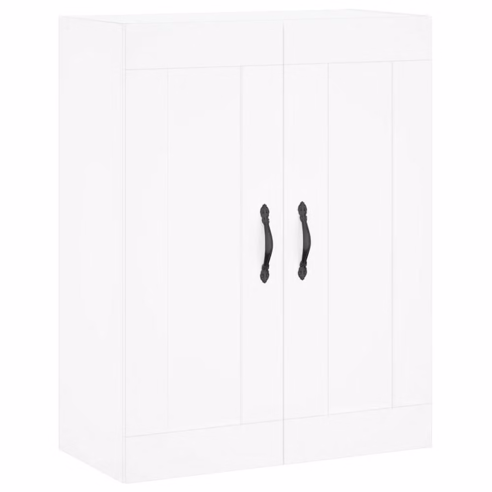 Berkfield Home Wall Mounted Cabinet in White, W/D/H: 69.5 x 34 x 90 cm – 3