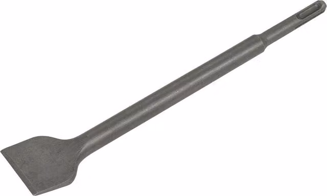 Loops Grey Cranked Impact Chisel with SDS Plus Shank for Stone Demolition, W: 40 mm, L: 250 mm
