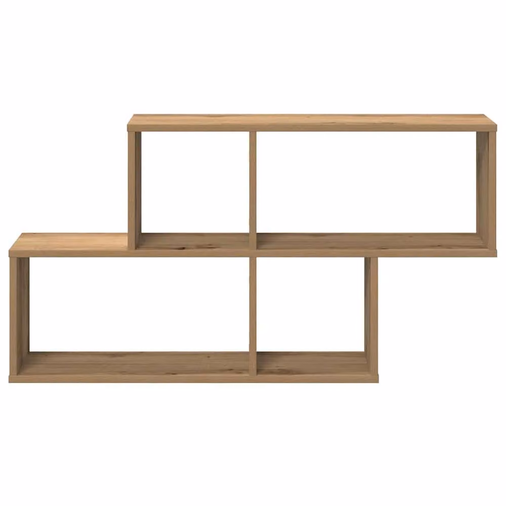Berkfield Home Artisan Oak Wall Shelf in Brown, W/D/H: 100 x 18 x 53 cm – 3