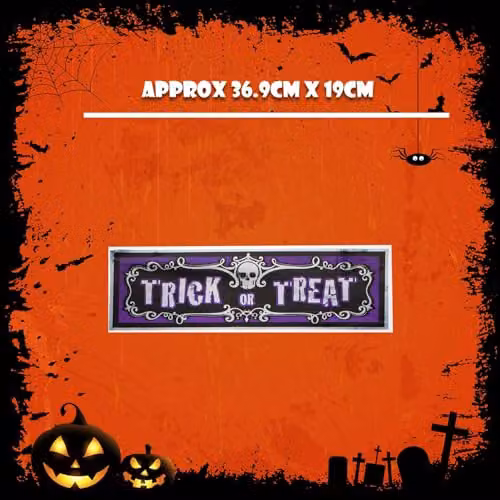 VFM e-Store Trick Or Treat Halloween Banner Decoration, Multicolour – 2