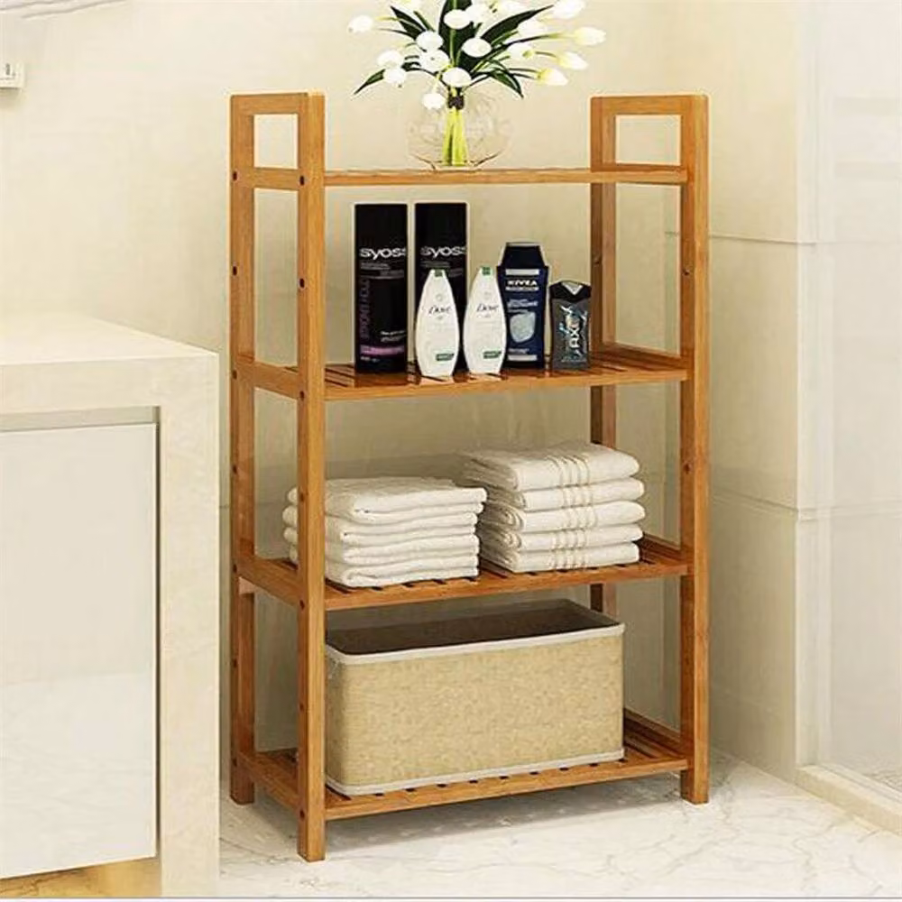FLAVORA 4-Tier Bamboo Shoe Rack in Brown, Width: 50 cm – 2