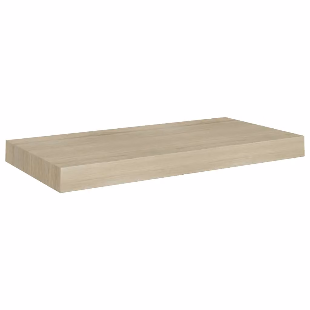 Berkfield Home Set of 4 Floating Wall Shelves in Brown Oak MDF, W: 50 cm, D: 23 cm, H: 4 cm – 2