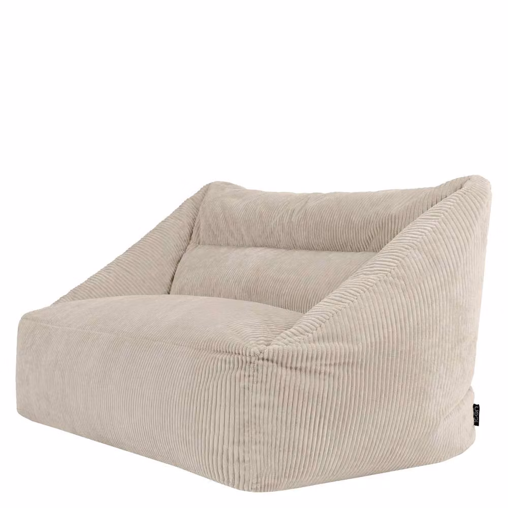 icon Cecilia Cord Bean Bag Sofa in Beige – 2