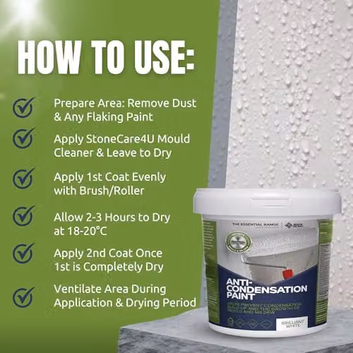 Stonecare4u Anti-Condensation Paint, Red, 5 Litre – 3