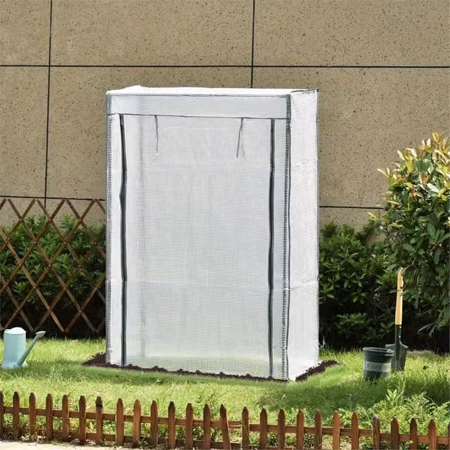 EONLION White Greenhouse with Steel and Plastic Frame, W/D/H: 100 x 50 x 150 cm