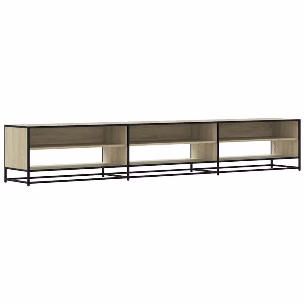 Berkfield Home Sonoma Oak TV Cabinet in Light Tan Beige, W/D/H: 270 x 40 x 46 cm – 2
