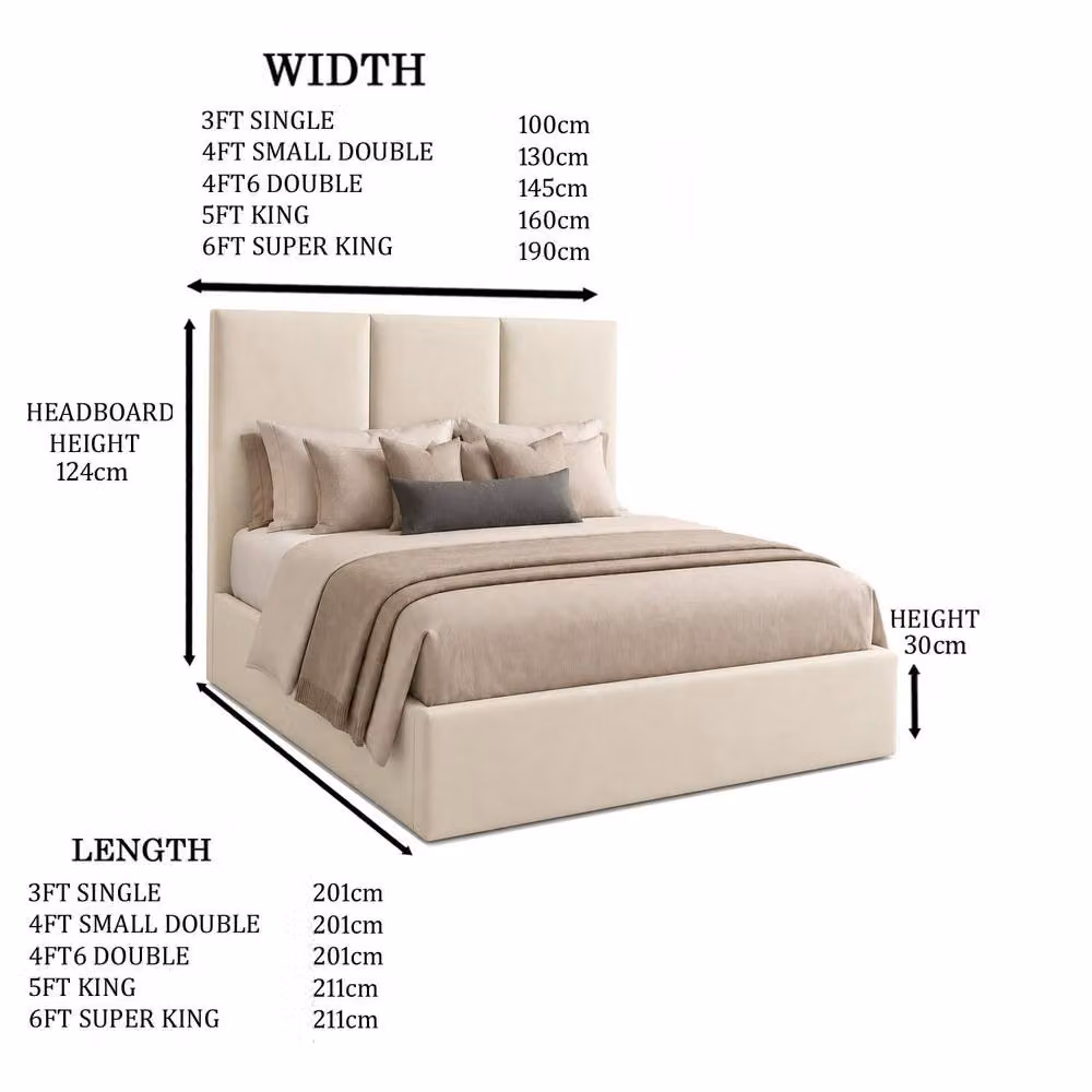 Desire Deco Stanley Upholstered Plush Velvet Bed Frame in Pink, Size: Double (140 x 200 cm) – 2