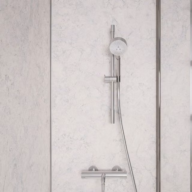 Wetwall Blue Eiger Laminate Wall Panel with Square Edge, W/H: 90.0 x 242.0 cm, Depth: 1.1 cm