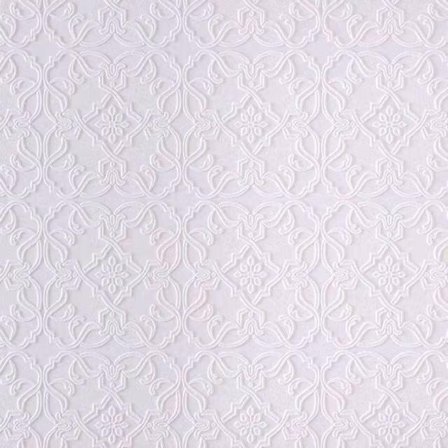 Anaglypta Maxwell Plain Textured Vinyl Wallpaper in White and Beige