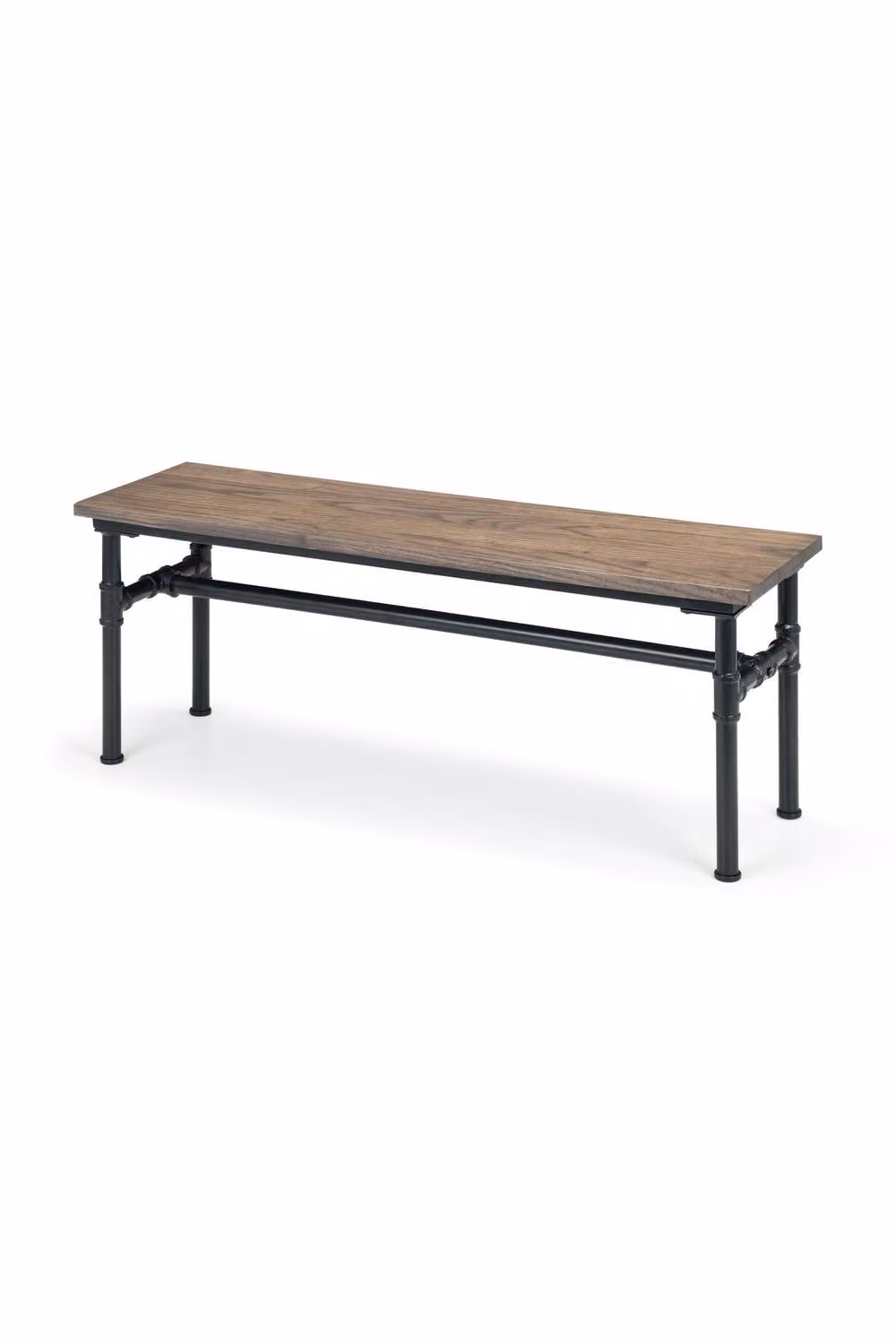 Julian Bowen Carnegie Industrial Dining Bench in Brown and Black – 3