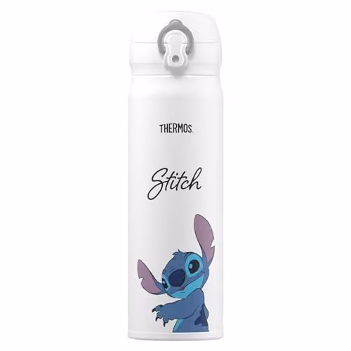 Thermos Disney Stitch Signature Stainless Steel Vacuum Insulated Drink Flask, 470ml, White – 1