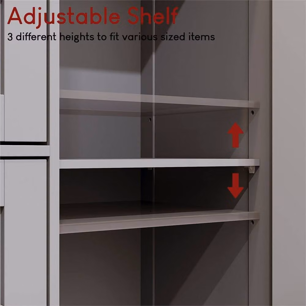 Kelvenix Grey 4-Drawer and 1-Door Freestanding Bedroom Storage Cabinet – 3