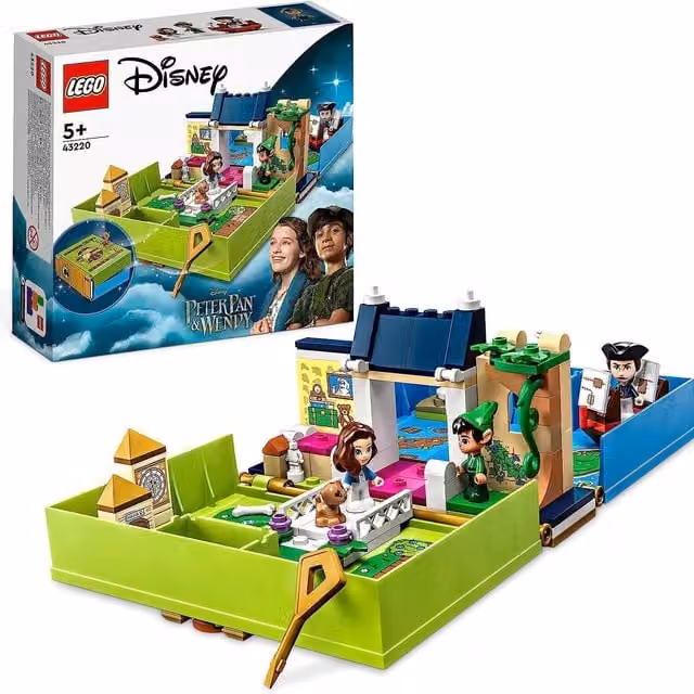 LEGO Disney Peter Pan and Wendy's Storybook Multicolour Green Creative Building Set