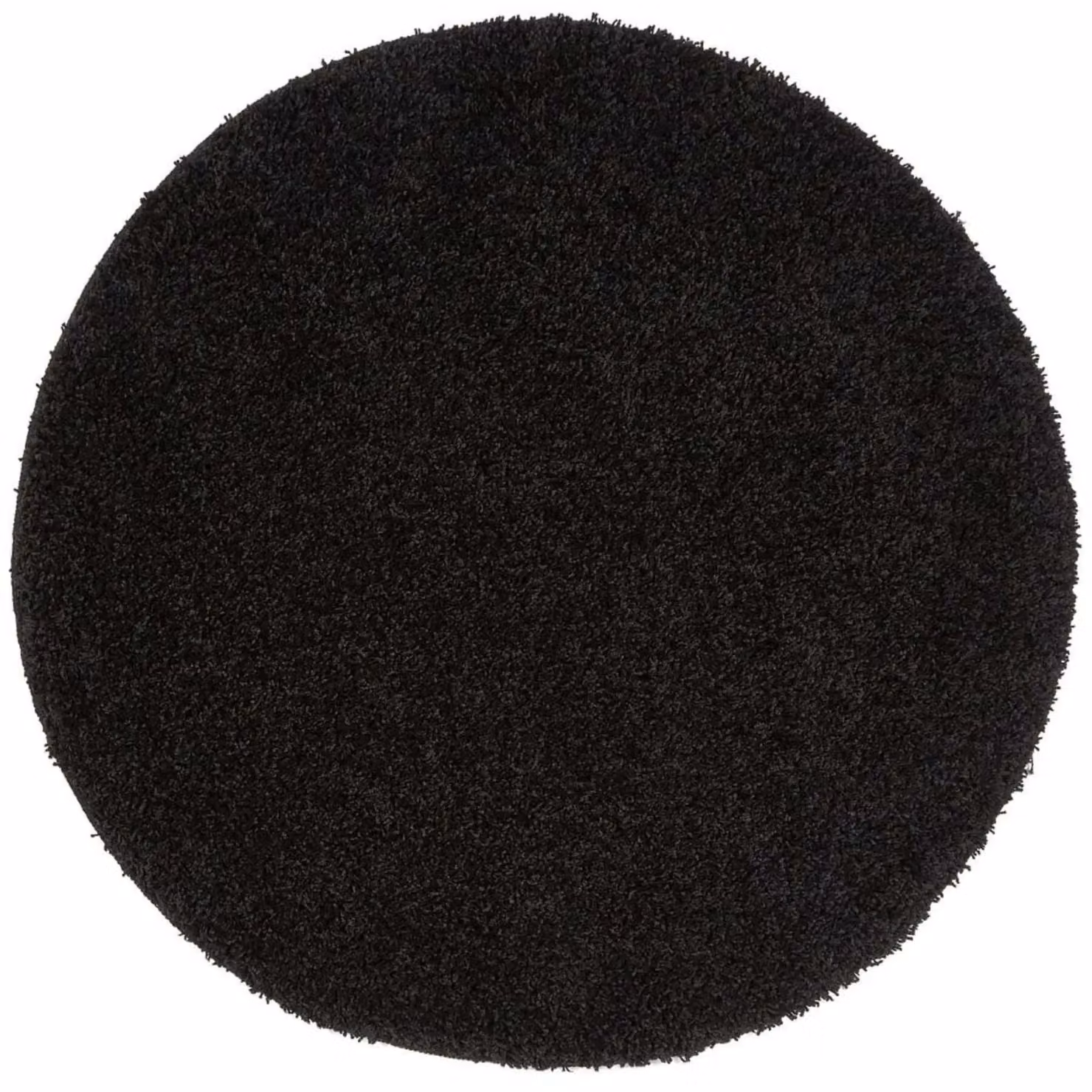 THE RUGS My Mat Black Washable Non Slip Shaggy Rug W: 60 cm, D: 60 cm, H: 1 cm – 10