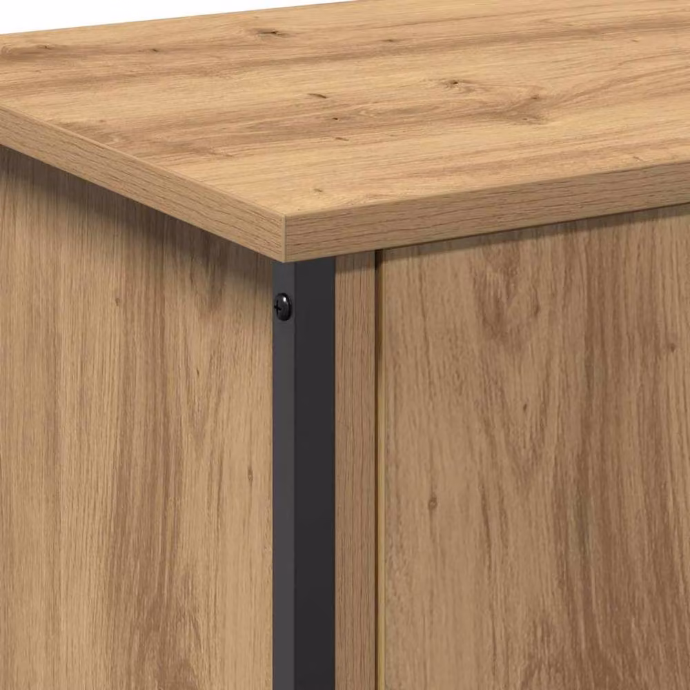 Berkfield Home Artisan Oak TV Stand in Brown, W/D/H: 60 x 35 x 45 cm – 5