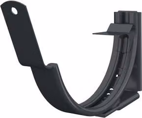 Lindab Steel Adjustable Fascia Bracket for 100mm Half Round Gutters, Anthracite Grey