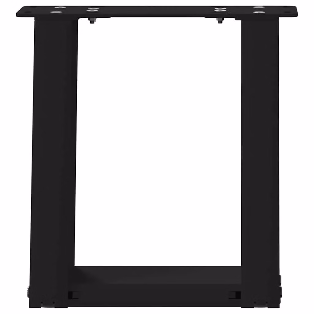 Berkfield Home U-Shaped Steel Coffee Table Legs, 2 Pieces, Black, W/D/H: 30 x 30 x 30 cm – 3
