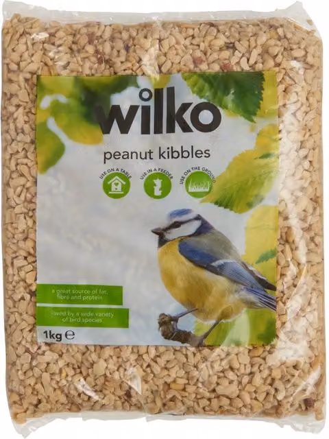 wilko Wild Bird Peanuts Kibbles, 1kg
