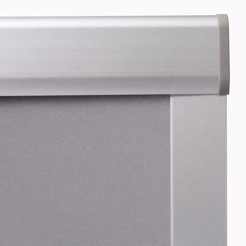 Berkfield Home Grey Thermal Insulating Blackout Roller Blind – 2