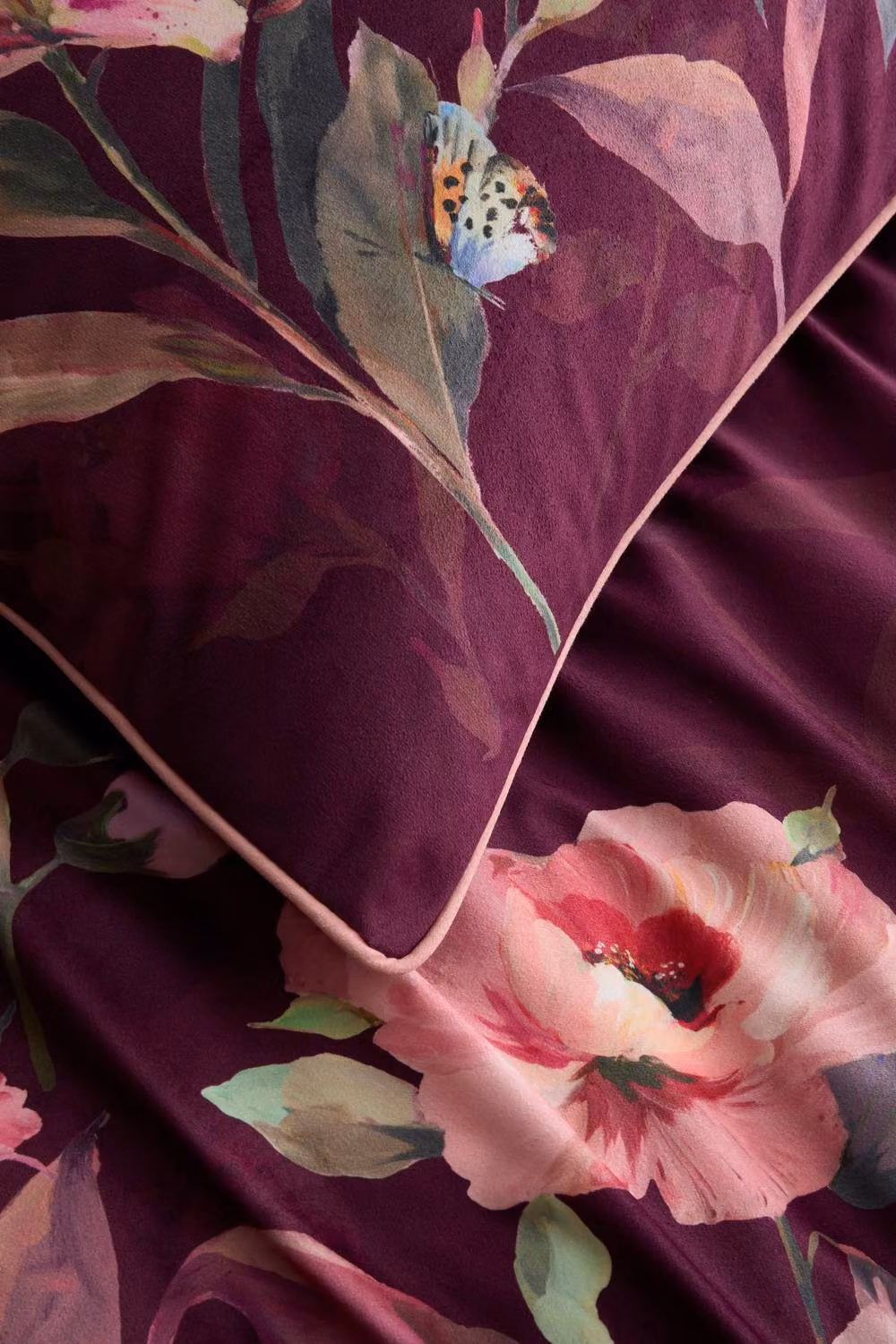 Soiree Tatiana Velvet Duvet Cover Set in Purple, Size: 140 x 200 cm – 3