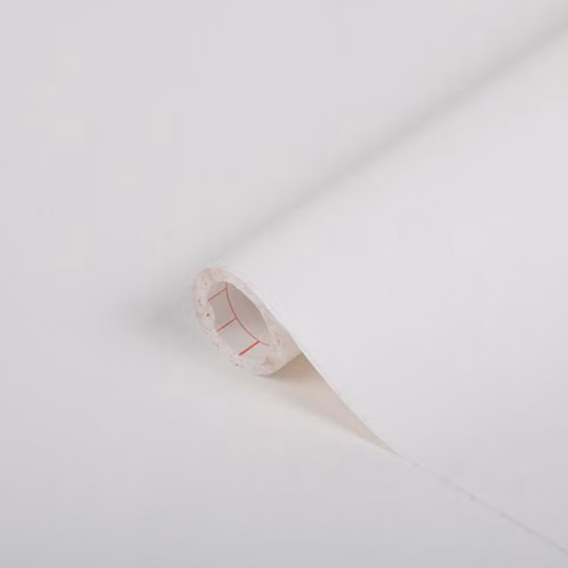 dc fix White Leather Effect Self Adhesive Vinyl Wrap W: 90 cm, L: 15 m
