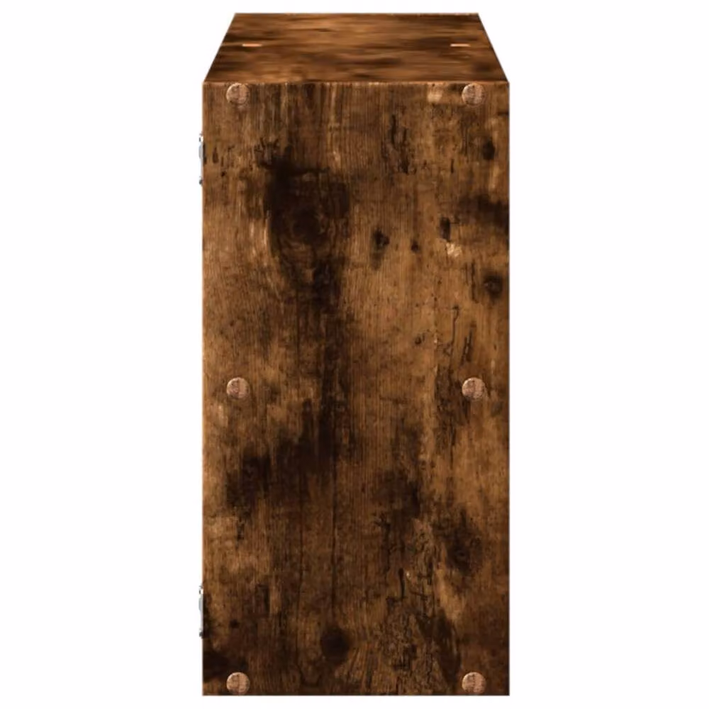 Berkfield Home Wall Mounted Smoked Oak Shelf, Brown, W/D/H: 100 x 25 x 50 cm – 5