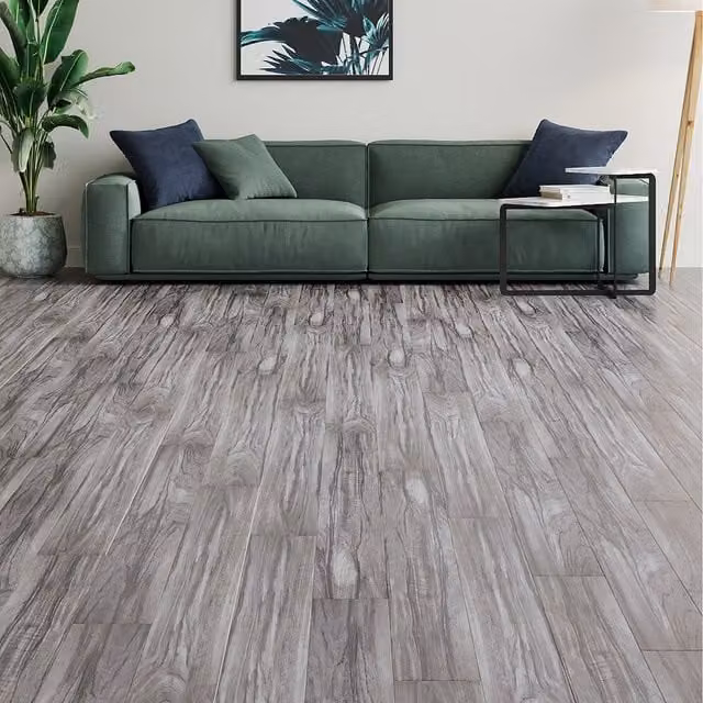 Komore Self Adhesive Grey Wood Effect PVC Plank Flooring