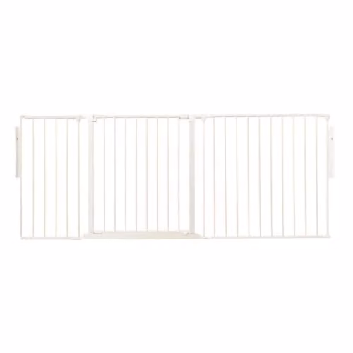Safetots Premium Multi Panel Room Divider with Swing Door, White, Width: 187 cm, Height: 70 cm – 1