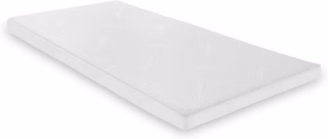 Starlight Beds Warmer Extreme Memory Foam Mattress Topper with Zip Cover and Corner Straps, White, Depth: 5 cm, W/D/H: 180 x 200 cm