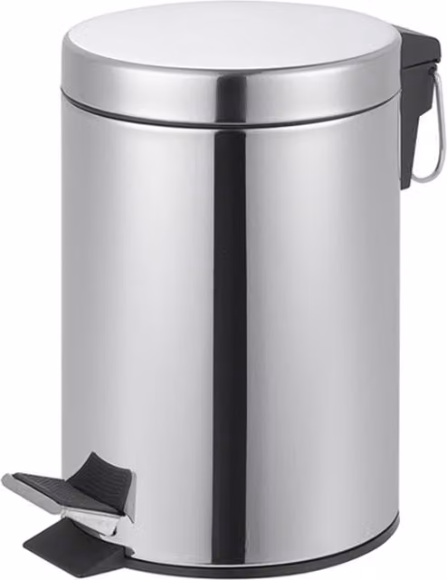 Innoteck Essentials 3L Silver Stainless Steel Pedal Bin