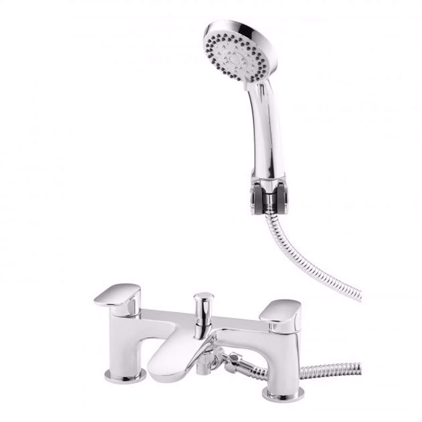 Kartell Chrome Brass Countertop Two-Handle Bathtub Shower Set