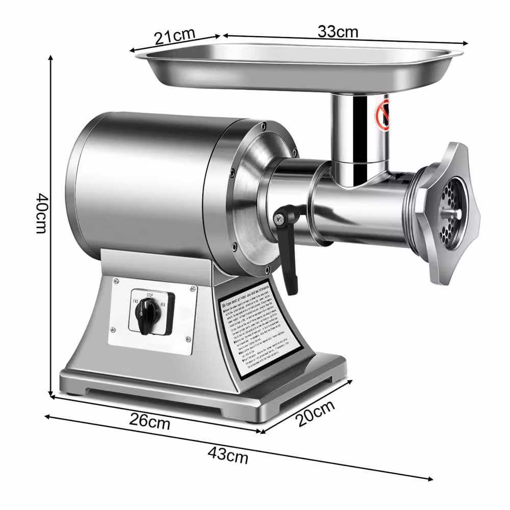 Costway 3-in-1 Electric Meat Grinder and Sausage Stuffer with 750W Motor in Silver – 5