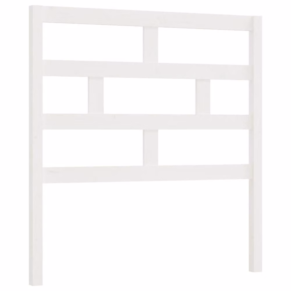Berkfield Home Beautiful Bed Headboard in White Solid Pine Wood, W/D/H: 96 x 4 x 100 cm – 2