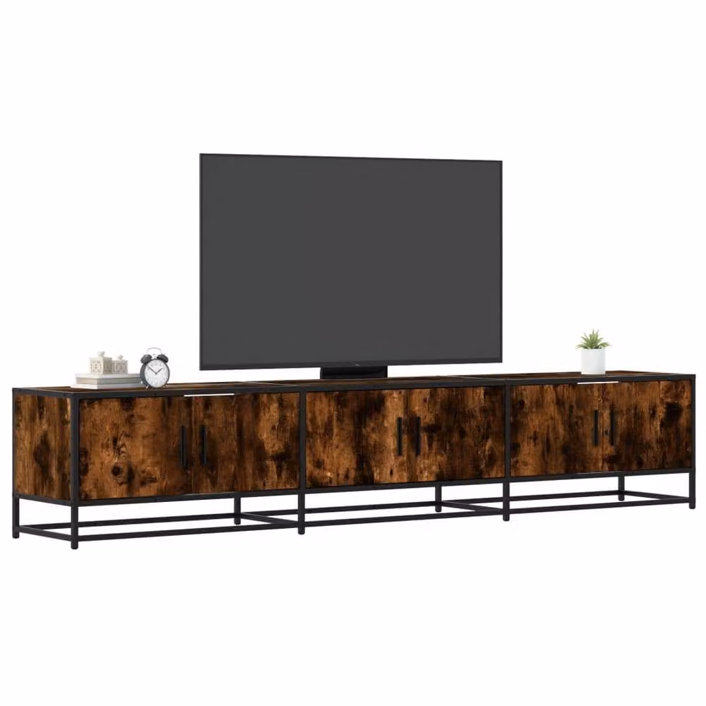 Berkfield Home Smoked Oak TV Cabinet in Brown, W/D/H: 210 x 41 x 41 cm – 2