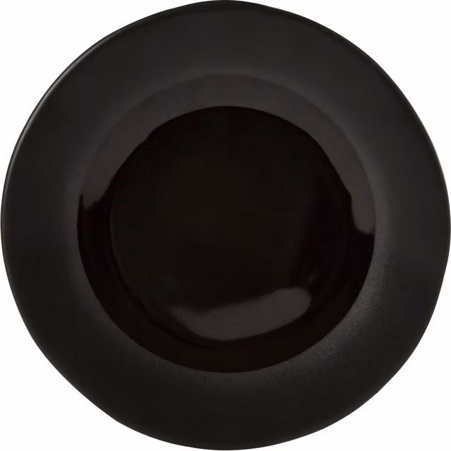 Orsina Black Stoneware Side Plate with Two-Tone Palette and Uneven Rim – 1
