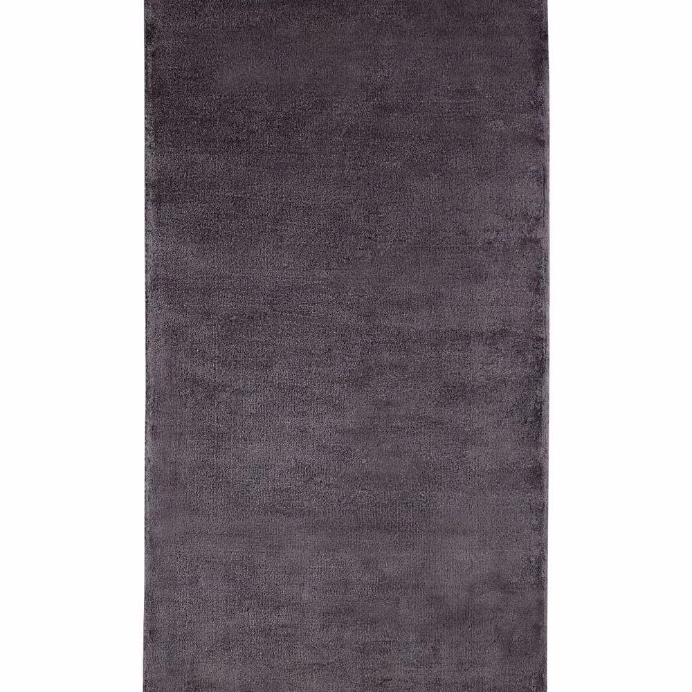 Wyld and Coco Hand-Woven Viscose and Cotton Rectangular Rug in Grey, W: 80 cm, L: 150 cm – 2