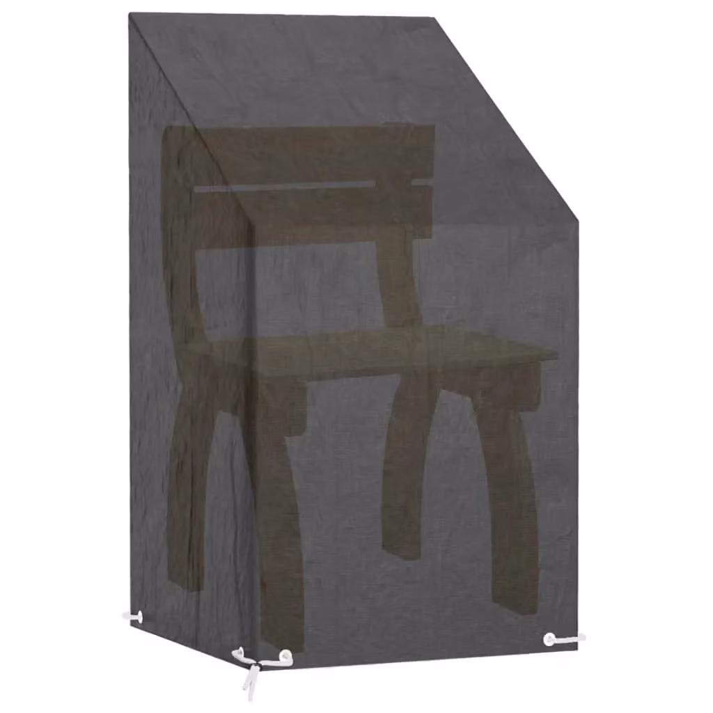 Berkfield Home Water Repellent Garden Armchair Cover with 8 Eyelets, Black, W/D/H: 65 x 65 x 80/120 cm – 2