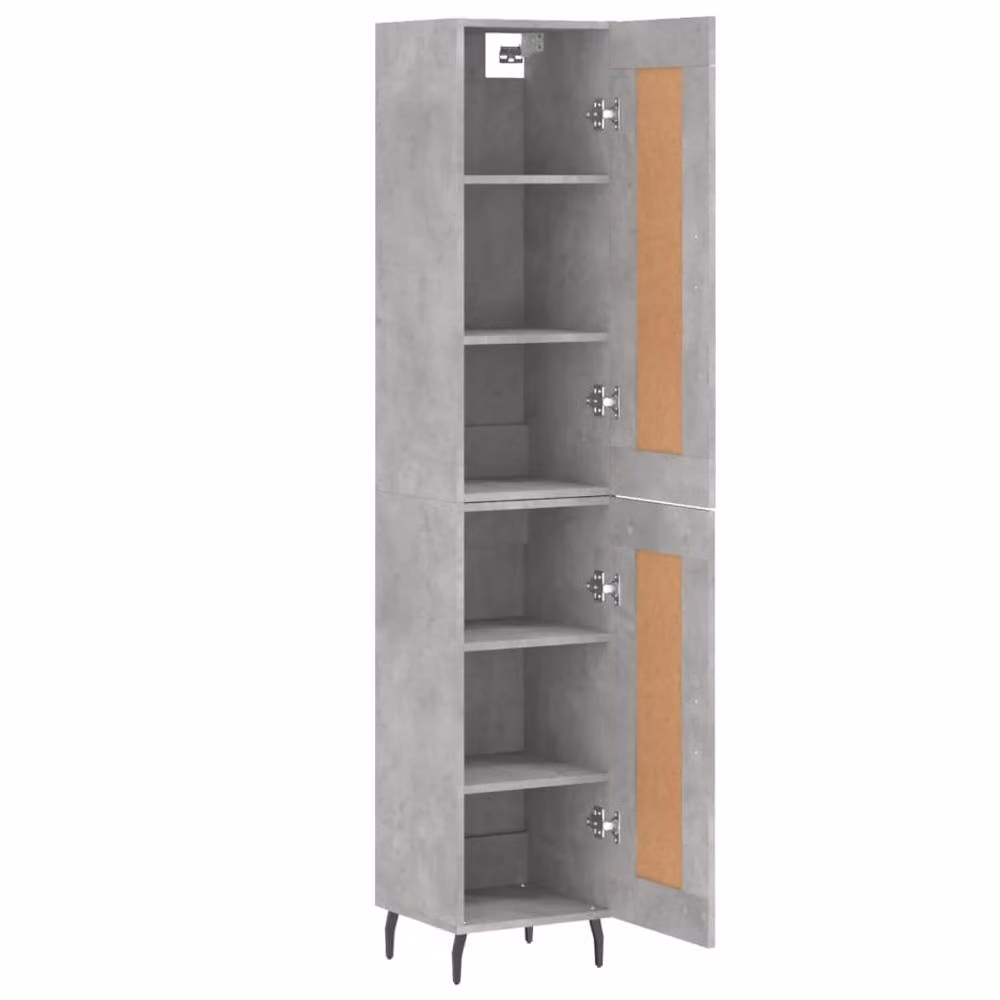 Berkfield Home Highboard in Concrete Grey, W/D/H: 34.5 x 34.0 x 180.0 cm – 3