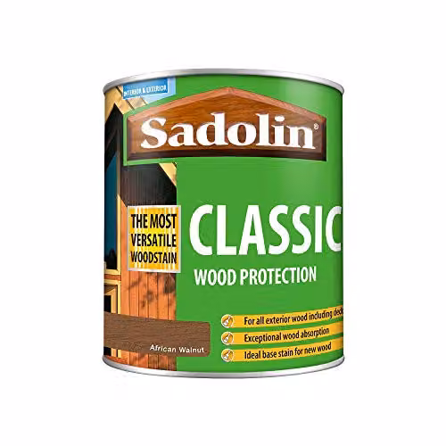 Sadolin Classic Weatherproof Wood Protection in African Walnut, 1 l