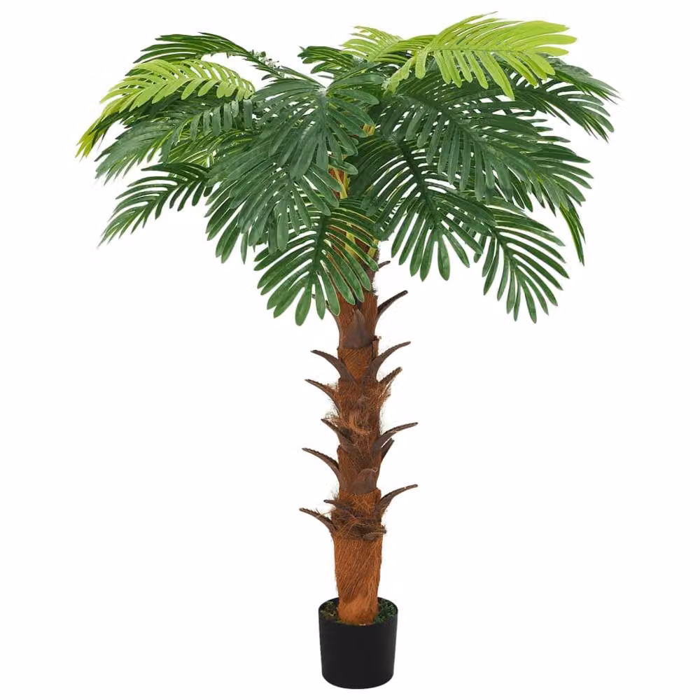 Berkfield Home Realistic Artificial Cycas Palm in Green with Black Pot, Height: 160 cm – 2