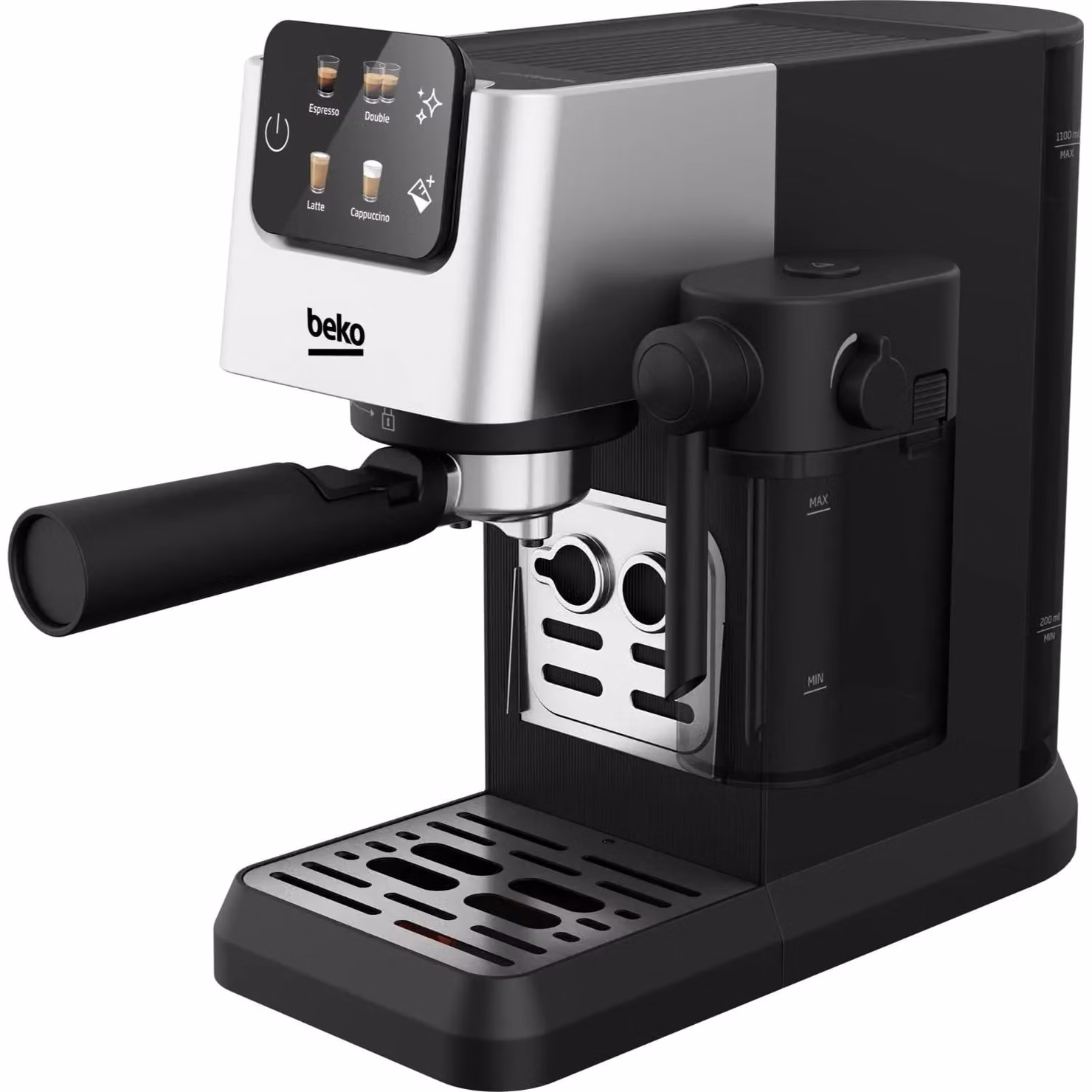 Beko CaffeExperto Manual Espresso Machine with Integrated Milk Jug and Touch Display in Black – 5