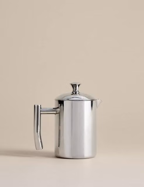 M&S Stainless Steel 3 Cup Cafetiere in Silver