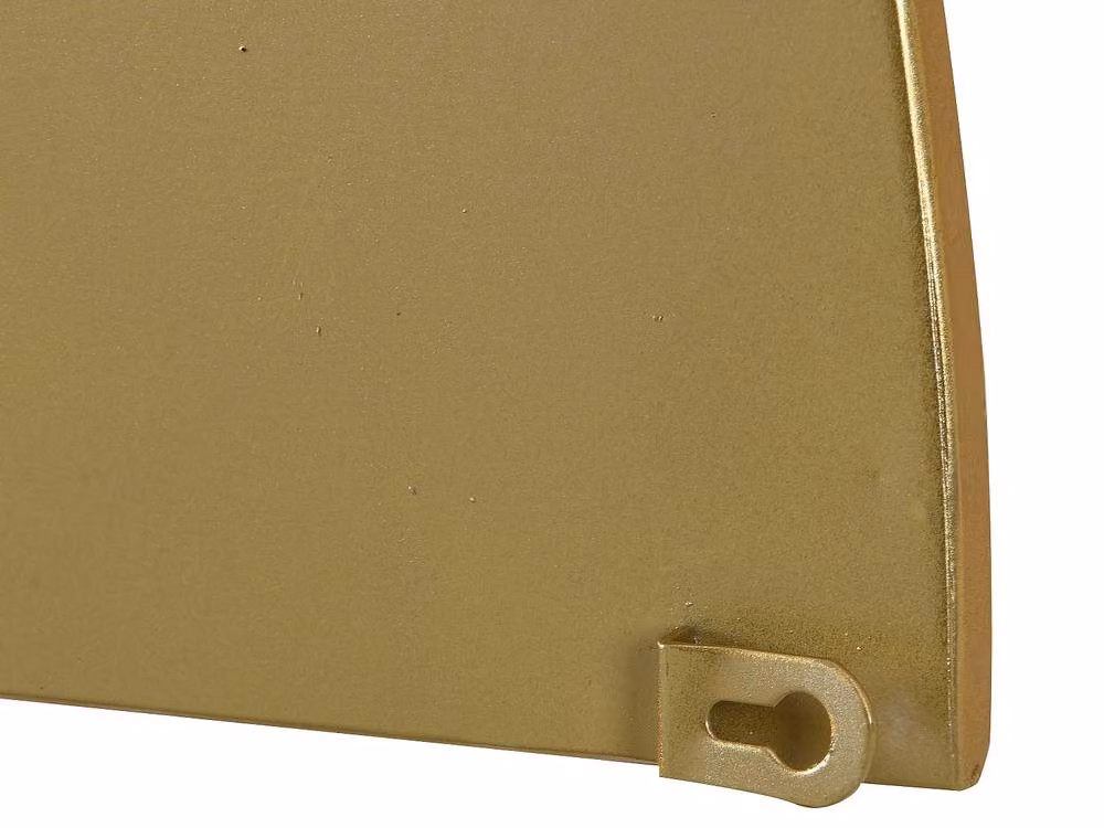Vente-unique Gavra Half-Circle Metal Wall Mirror in Gold, W: 50 cm, H: 100 cm – 3
