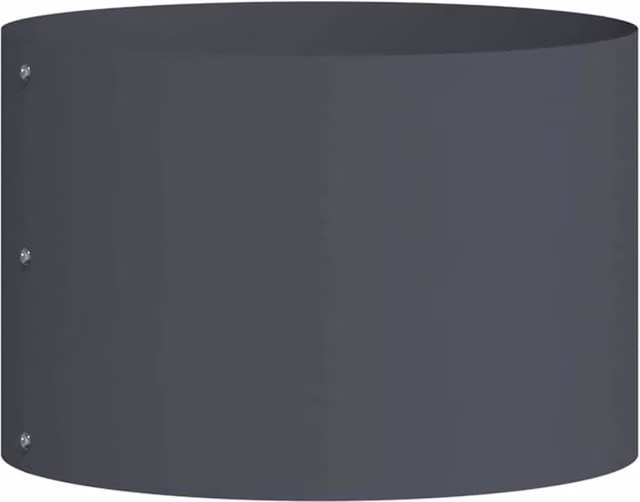 Berkfield Home Anthracite Metal Planter with Dark Grey Decorative Inlays – 1