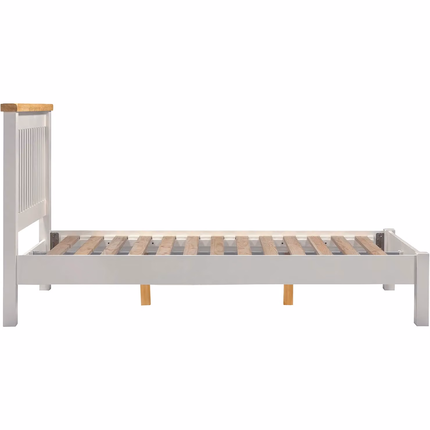Seconique Windsor Double Bed in Light Grey, W/D/H: 140 x 200 x 106.5 cm – 2