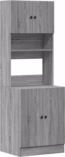 Berkfield Home Grey Sonoma Kitchen Cabinet with Internal Drawers and Shelves, W/D/H: 60 x 50 x 180 cm