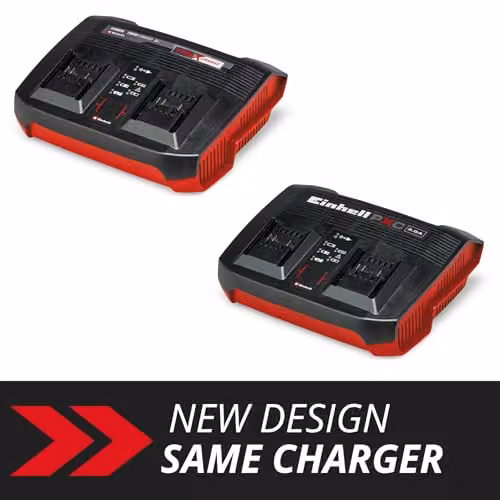 Einhell Twin Battery Charger 3A PXC for Simultaneous Charging of 2x 18V Batteries, Multicolour – 2