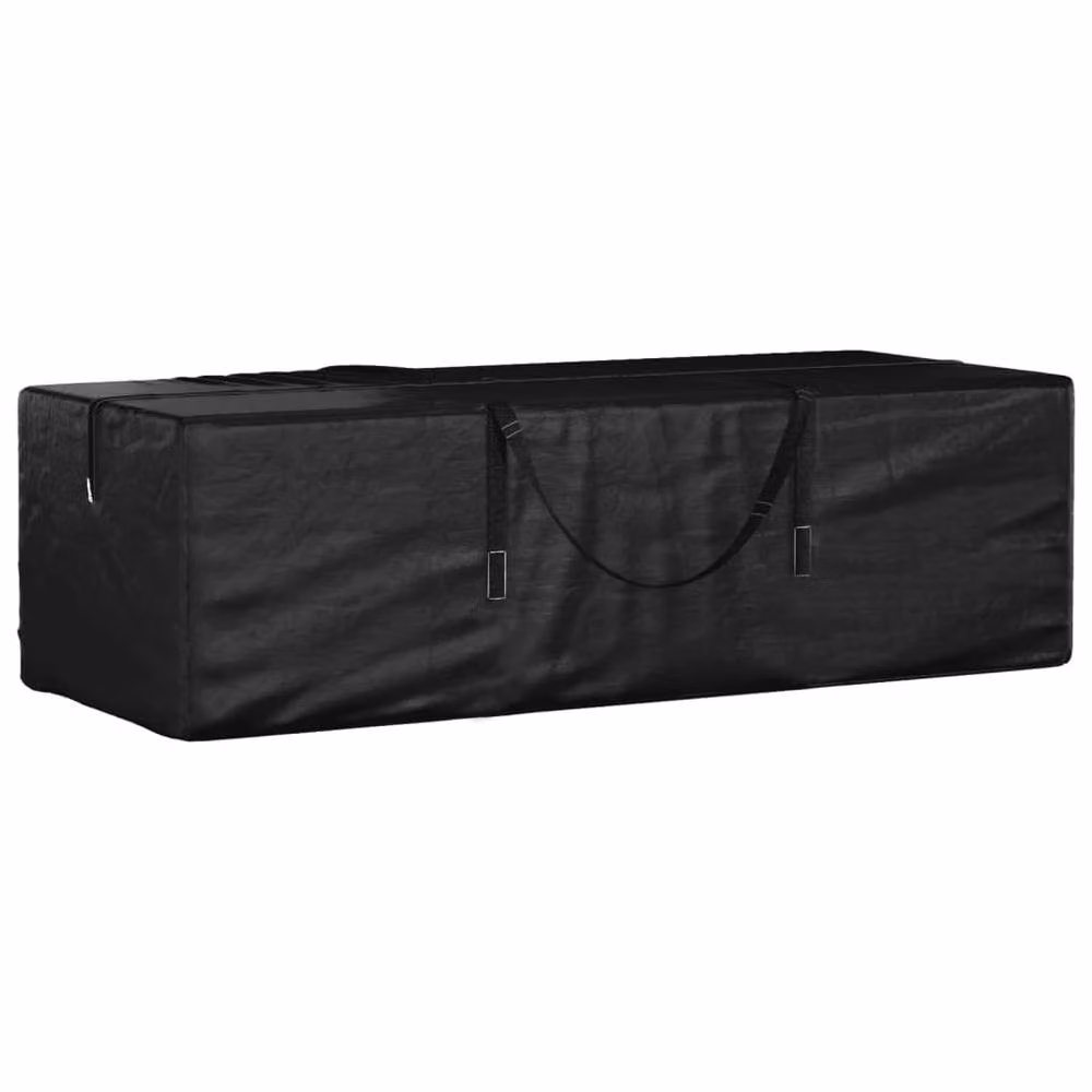 Berkfield Home Garden Cushion Storage Bag in Black, W/D/H: 135 x 40 x 55 cm – 2