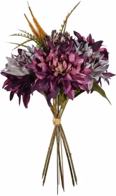 KDMD Essential Lavender Purple Chrysanthemum Mum Bunch, 2 Pack